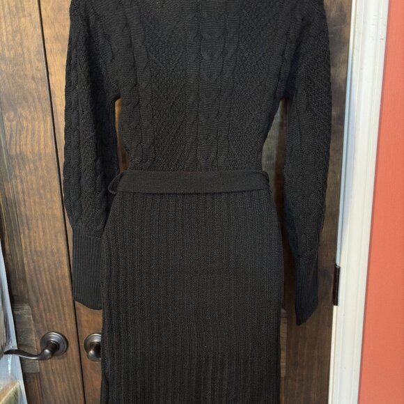 Derek Heart Cable Knit Sweater Dress - Picture 2 of 8